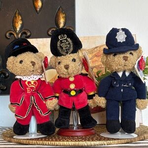 🆕Collectible Keel Toys’ English Teddy Bear Co. British Teddy Bear Bundle